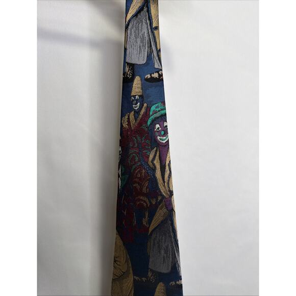 Lot Of 3 MBP Neck Ties Circus Clowns 100% Silk - Picture 5 of 14